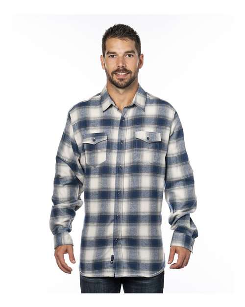 Burnside - Yarn-Dyed Long Sleeve Flannel Shirt - 8210