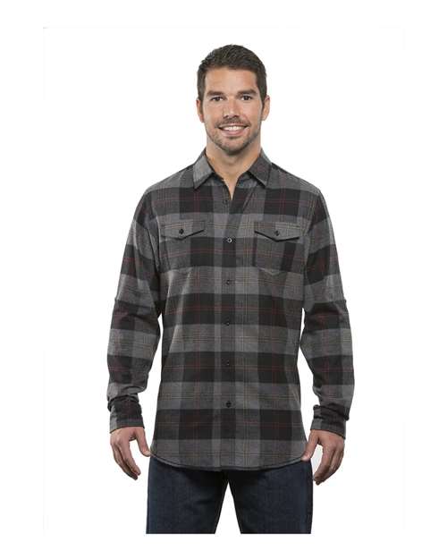 Burnside - Yarn-Dyed Long Sleeve Flannel Shirt - 8210