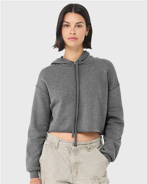 BELLA + CANVAS 7502 Women's Crop Hoodie Sweatshirt