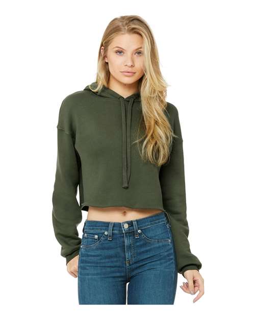 BELLA + CANVAS 7502 Women's Crop Hoodie Sweatshirt