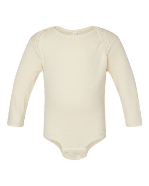 Rabbit Skins - Infant Long Sleeve Baby Rib Bodysuit - 4411