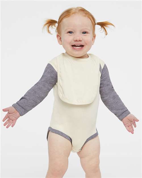 Rabbit Skins - Infant Long Sleeve Baby Rib Bodysuit - 4411