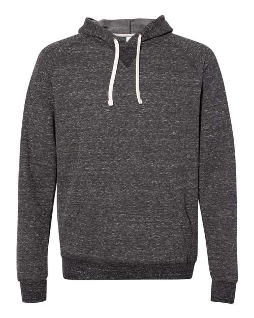 JERZEES 90MR Unisex Snow Heather French Terry Raglan Hooded Sweatshirt