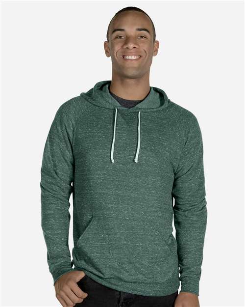 JERZEES 90MR Unisex Snow Heather French Terry Raglan Hooded Sweatshirt