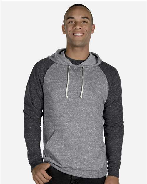 JERZEES 90MR Unisex Snow Heather French Terry Raglan Hooded Sweatshirt