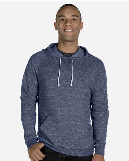 JERZEES 90MR Unisex Snow Heather French Terry Raglan Hooded Sweatshirt
