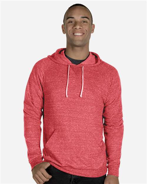 JERZEES 90MR Unisex Snow Heather French Terry Raglan Hooded Sweatshirt