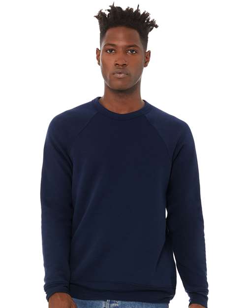 BELLA + CANVAS 3901 Unisex Sponge Fleece Raglan Crewneck Sweatshirt