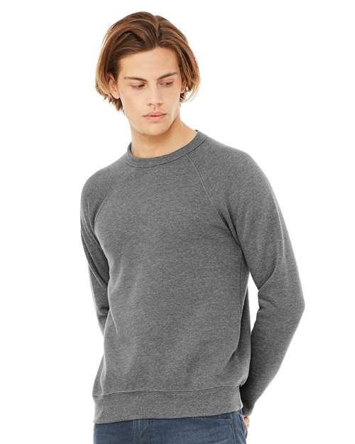 BELLA + CANVAS 3901 Unisex Sponge Fleece Raglan Crewneck Sweatshirt