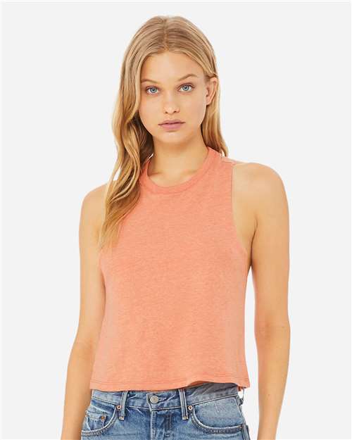 BELLA + CANVAS 6682 Women's Racerback Crop Tank