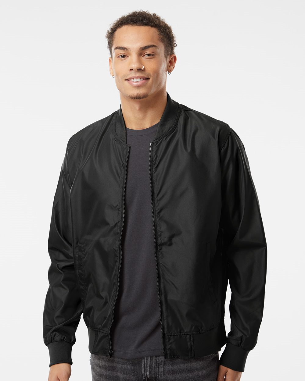 Independent Trading Co. EXP52BMR Unisex Lightweight Bomber Jacket