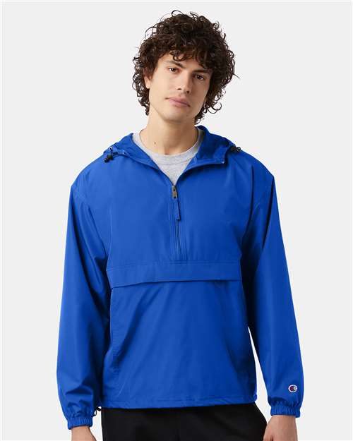 Champion - Hooded Packable Quarter-Zip Jacket - CO200