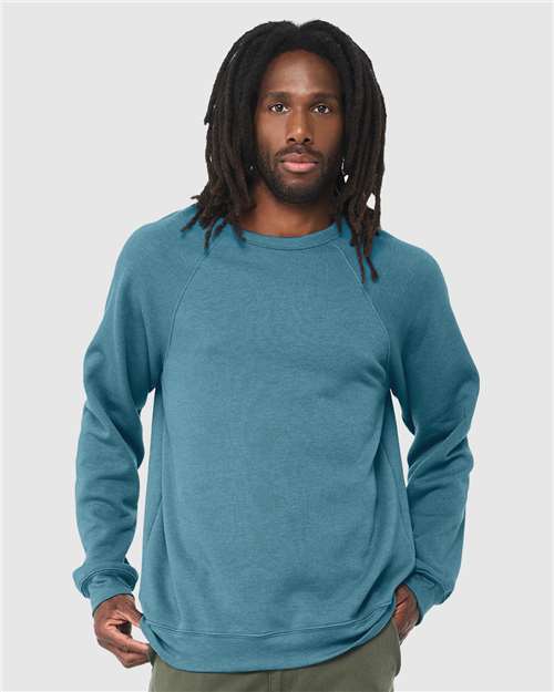 BELLA + CANVAS 3901 Unisex Sponge Fleece Raglan Crewneck Sweatshirt