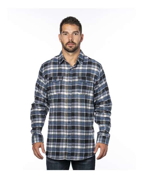 Burnside - Yarn-Dyed Long Sleeve Flannel Shirt - 8210