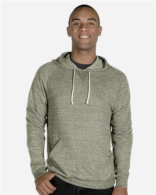 JERZEES 90MR Unisex Snow Heather French Terry Raglan Hooded Sweatshirt