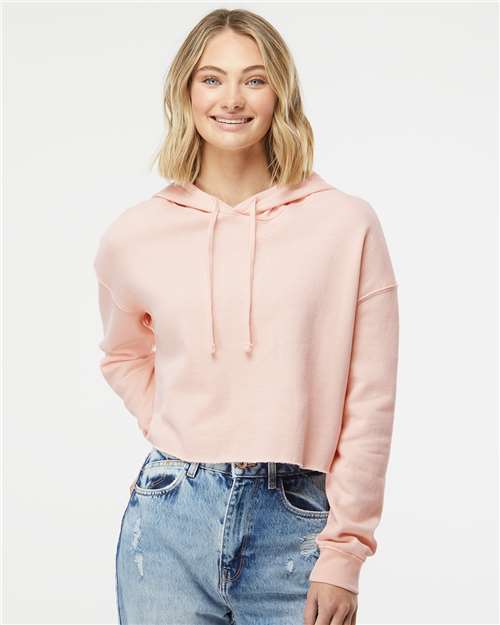 Independent Trading Co. AFX64CRP Women’s Lightweight Crop Hooded Sweatshirt