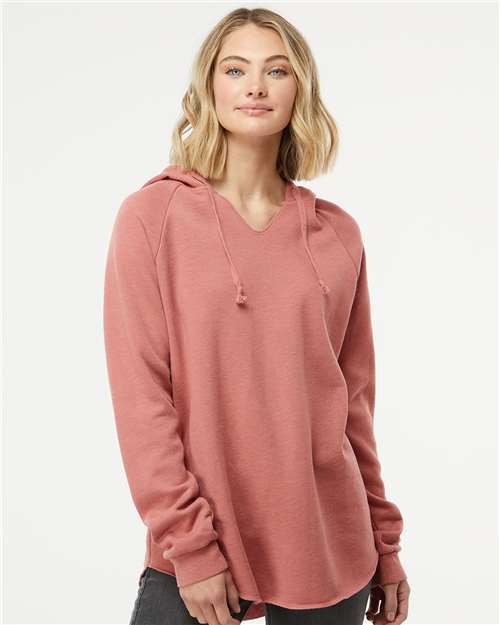Independent Trading Co. PRM2500 Women’s Lightweight California Wave Wash Hooded Sweatshirt
