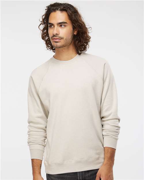 Independent Trading Co. PRM30SBC Unisex Special Blend Raglan Crewneck Sweatshirt