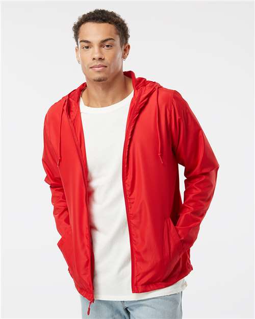 Independent Trading Co. EXP54LWZ Men's Lightweight Windbreaker Full-Zip Jacket