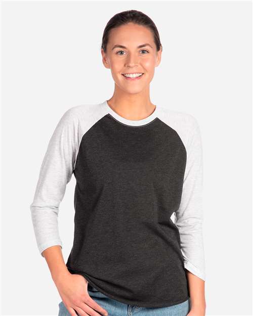 Next Level 6051 Unisex Triblend Three-Quarter Raglan T-Shirt