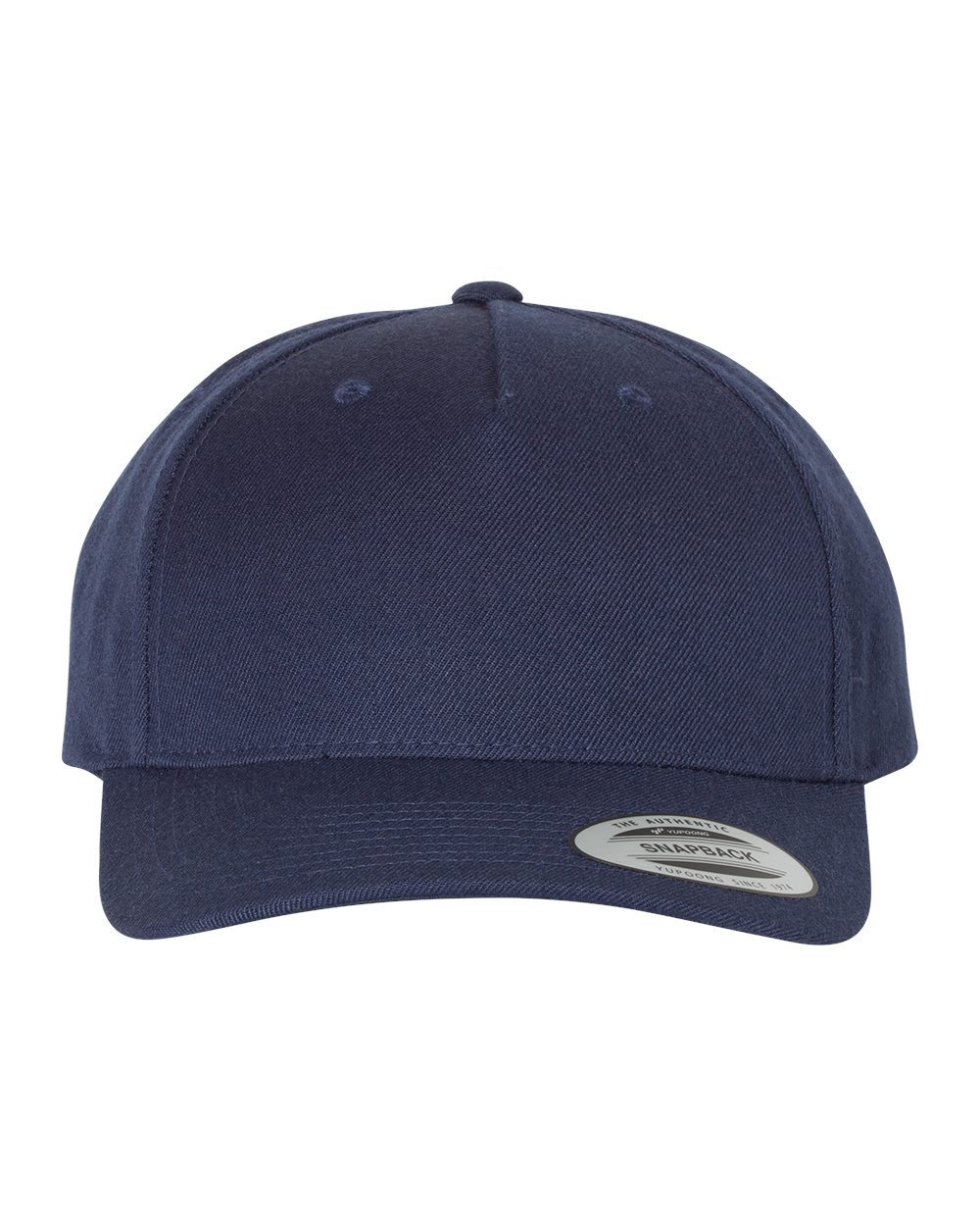 YP Classics 5789M Premium Five-Panel Curved Bill Snapback Cap