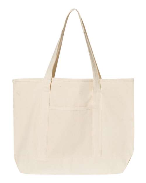 Q-Tees - 34.6L Large Canvas Deluxe Tote - Q1500