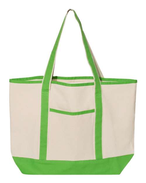 Q-Tees - 34.6L Large Canvas Deluxe Tote - Q1500