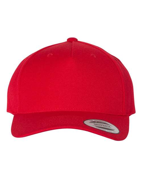 YP Classics - Premium Five-Panel Curved Visor Snapback Cap - 5789M