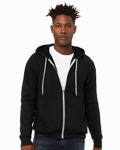 BELLA + CANVAS 3739 Unisex Sponge Fleece Full-Zip Hoodie Sweatshirt