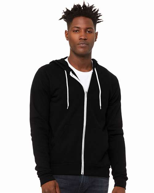 BELLA + CANVAS 3739 Unisex Sponge Fleece Full-Zip Hoodie Sweatshirt