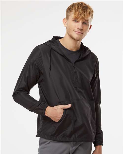 Independent Trading Co. EXP54LWP Unisex Lightweight Quarter-Zip Windbreaker Pullover Jacket