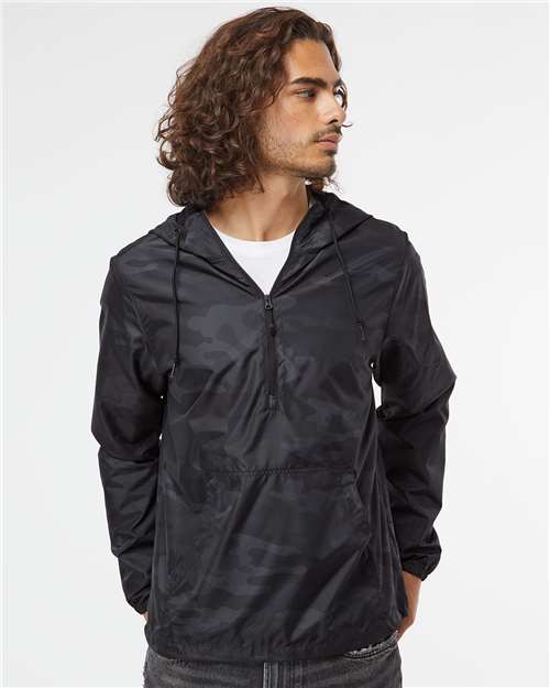 Independent Trading Co. EXP54LWP Unisex Lightweight Quarter-Zip Windbreaker Pullover Jacket