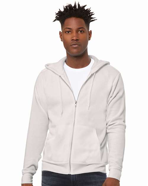 BELLA + CANVAS 3739 Unisex Sponge Fleece Full-Zip Hoodie Sweatshirt