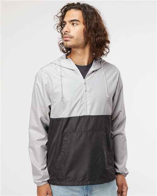 Independent Trading Co. - Lightweight Quarter-Zip Windbreaker Pullover Jacket - EXP54LWP