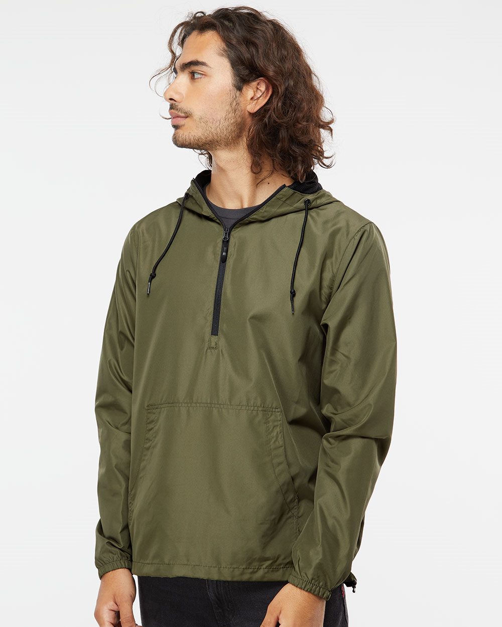 Independent Trading Co. EXP54LWP Unisex Lightweight Quarter-Zip Windbreaker Pullover Jacket