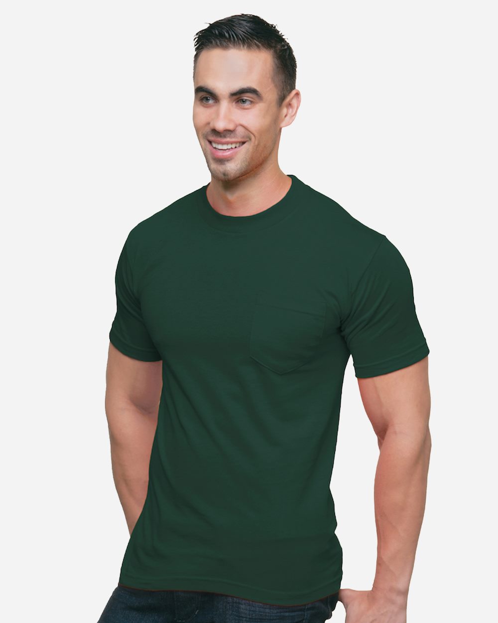 Bayside 3015 Unisex Union-Made Pocket T-Shirt