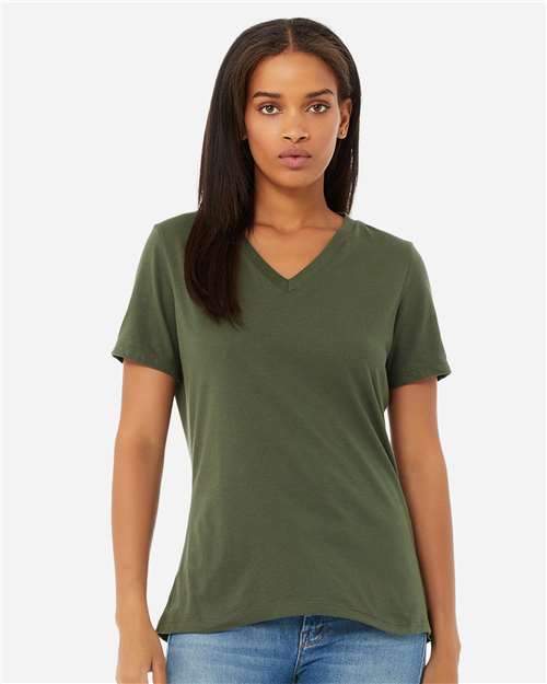 BELLA + CANVAS 6405 Women’s Relaxed Jersey V-Neck Tee