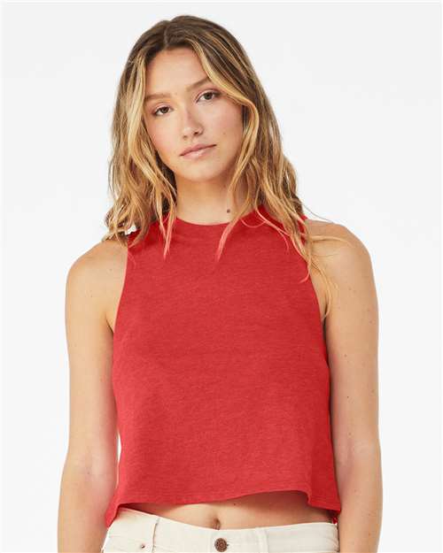 BELLA + CANVAS 6682 Women's Racerback Crop Tank