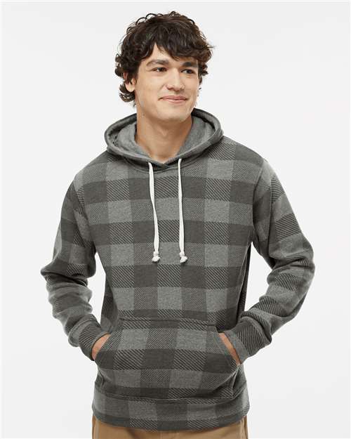 J. America 8871 Men's Triblend Fleece Hooded Sweatshirt