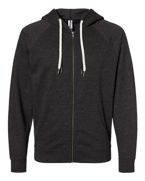 Independent Trading Co. - Unisex Icon Lightweight Loopback Terry Full-Zip Hooded Sweatshirt - SS1000Z