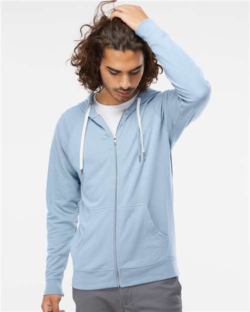 Independent Trading Co. - Unisex Icon Lightweight Loopback Terry Full-Zip Hooded Sweatshirt - SS1000Z