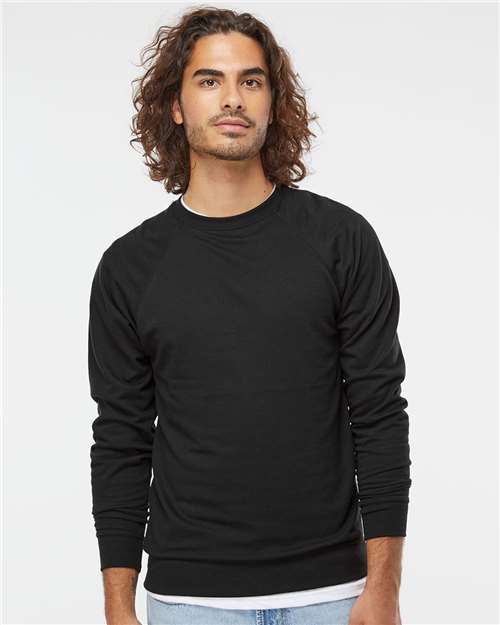 Independent Trading Co. SS1000C Unisex Icon Lightweight Loopback Terry Crewneck Sweatshirt