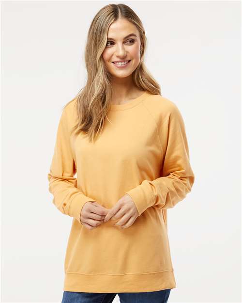 Independent Trading Co. SS1000C Unisex Icon Lightweight Loopback Terry Crewneck Sweatshirt