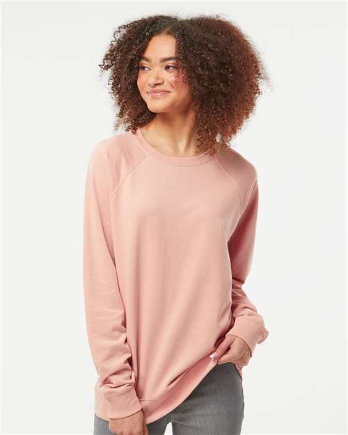 Independent Trading Co. SS1000C Unisex Icon Lightweight Loopback Terry Crewneck Sweatshirt