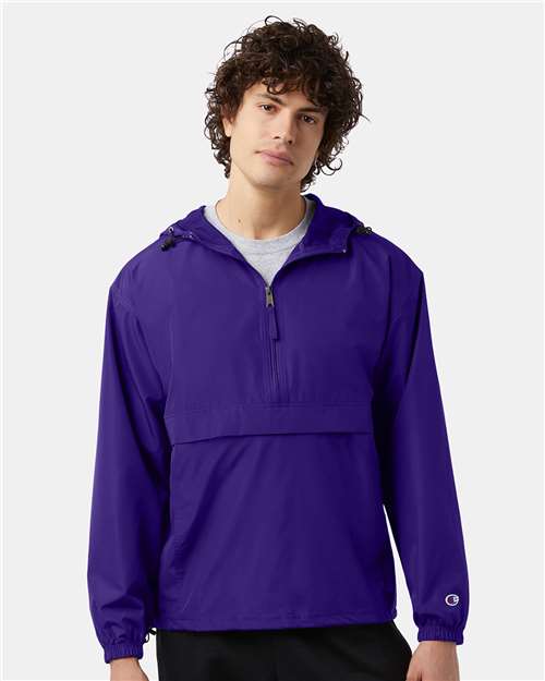 Champion - Hooded Packable Quarter-Zip Jacket - CO200