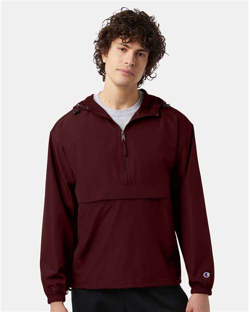 Champion - Hooded Packable Quarter-Zip Jacket - CO200