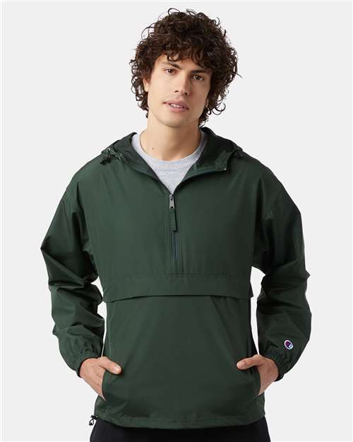 Champion - Hooded Packable Quarter-Zip Jacket - CO200