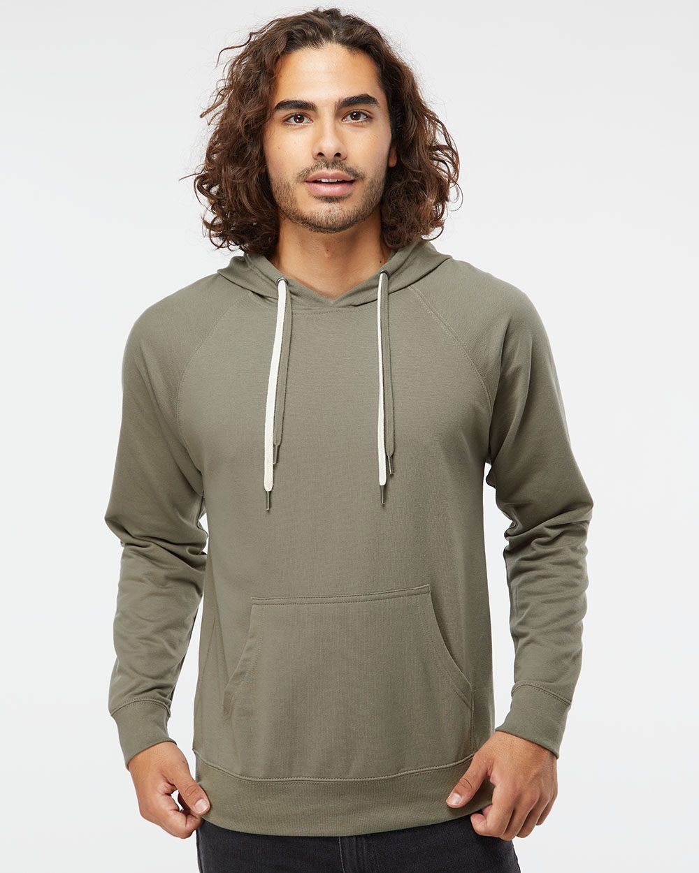 Independent Trading Co. SS1000 Unisex Icon Lightweight Loopback Terry Hooded Sweatshirt