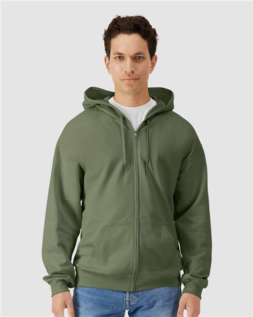 Gildan SF600 Unisex Softstyle® Midweight Full-Zip Hooded Sweatshirt