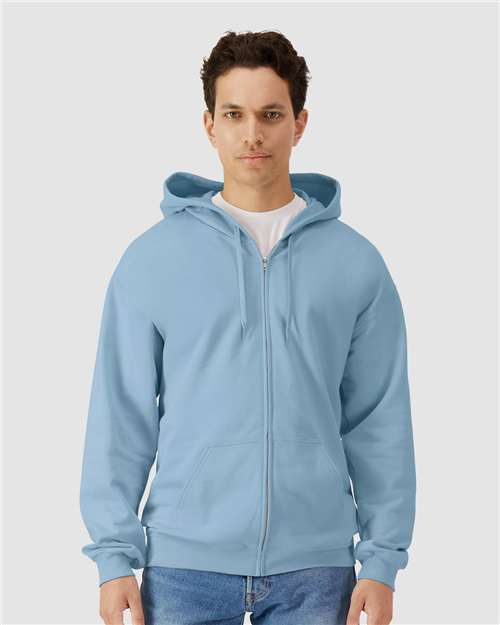 Gildan SF600 Unisex Softstyle® Midweight Full-Zip Hooded Sweatshirt